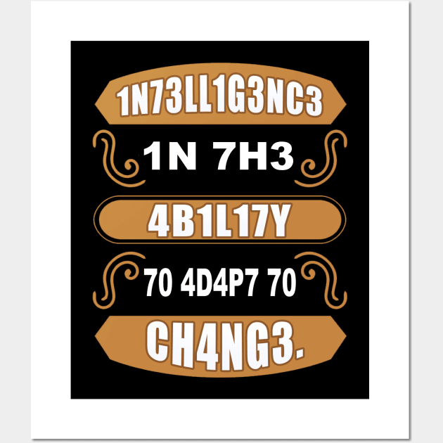 Stephen Hawking Intelligence Wall Art by BambooBox